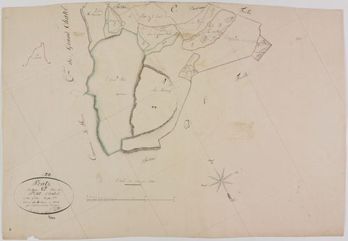 Pratz, section C, Petit Châtel, feuille 3.