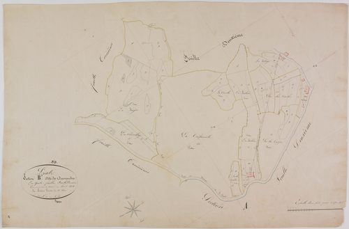 Pratz, section B, les Amorandes, feuille 1.