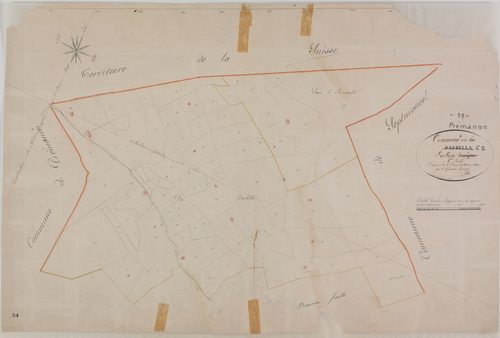Prémanon, section C, la Darbella, feuille 1.