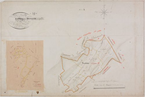 Prémanon, tableau d'assemblage des sections C et D.