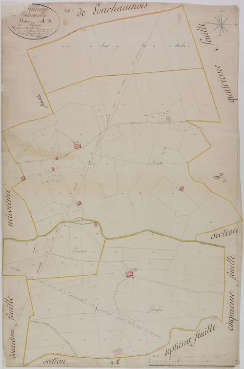Prémanon, section A, les Arcets, feuille 8.