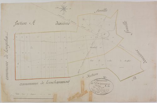 Prémanon, section A, les Arcets, feuille 11.