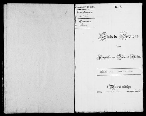 Etat de sections.