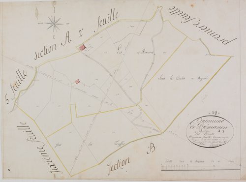 Prémanon, section A, les Arcets, feuille 3.