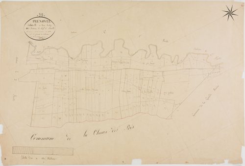 Prénovel, section E, Devant le Bief, feuille 1.géomètre : Rosset aîné