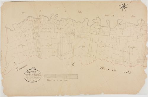 Prénovel, section E, Devant le Bief, feuille 2.géomètre : Rosset aîné