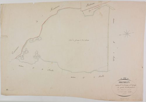 Présilly, section C, Senay et Saint-Georges, feuille 4. [début XIXe]