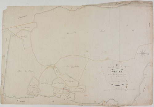 Présilly, section A, la Grande Forêt, feuille 2.[début XIXe]