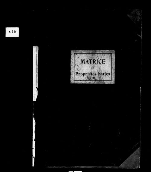 Matrice des propriétés bâties.