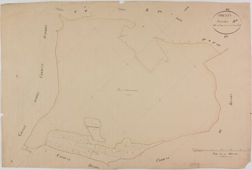 Pretin, section B, Chamois d'Amont, feuille 3.