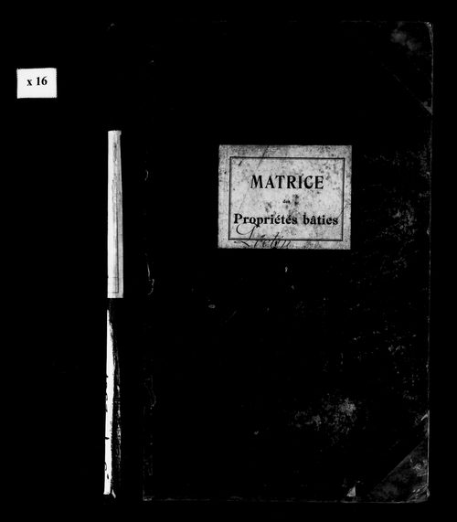 Matrice des propriétés bâties.
