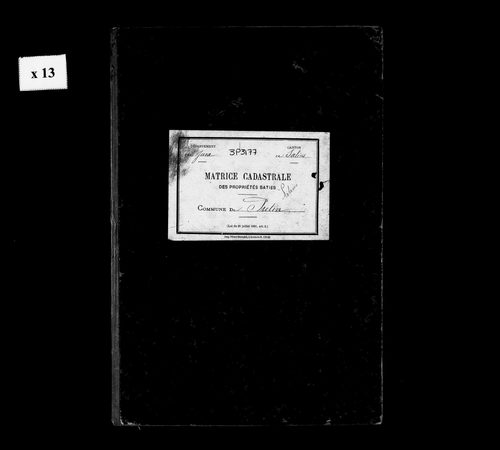 Matrice des propriétés bâties.
