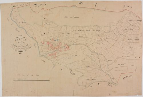 Pretin, section A, le Village, feuille 2.