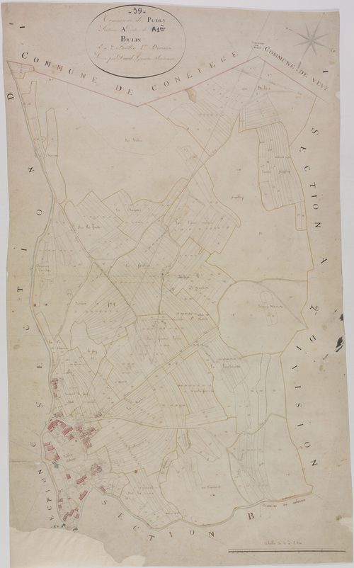 Publy, section A, Bulin, feuille 1.