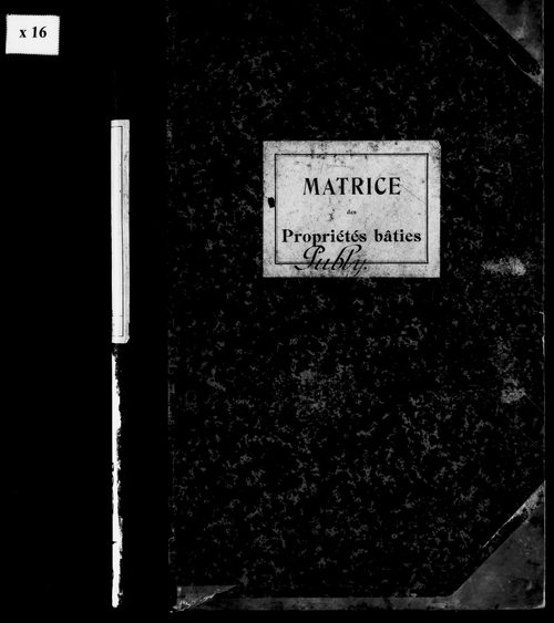Matrice des propriétés bâties.