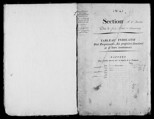 Etat de sections.