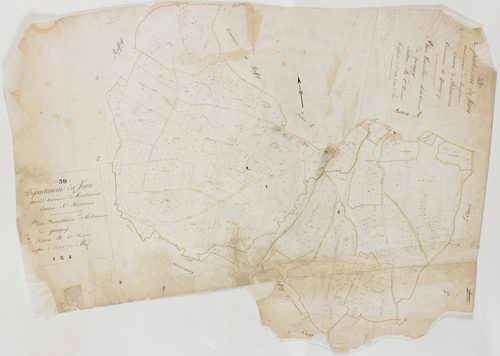 Quintigny, section B, feuilles 1 et 2.géomètre : s.n. [Rosset]