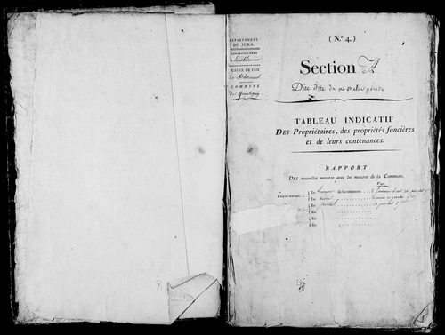 Etat de sections.