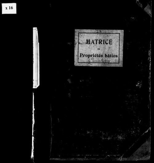 Matrice des propriétés bâties.