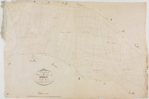 Rahon, section E, les Herbues, feuille 1.géomètre : Duchesne Henry