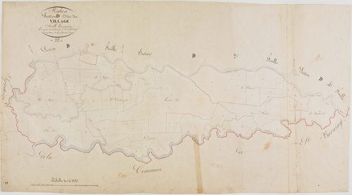 Rahon, section D, le Village, feuille 3.géomètre : Duchesne Henry