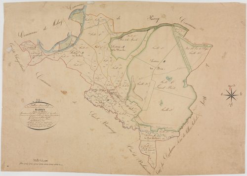 Rahon, tableau d'assemblage.géomètre : Duchesne Henry