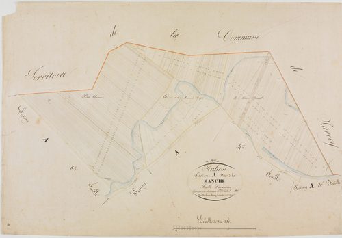 Rahon, section A, la Manche, feuille 5.géomètre : Duchesne Henry