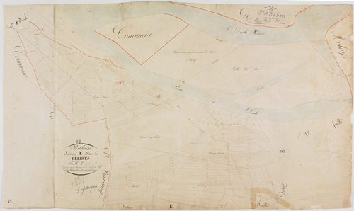 Rahon, section E, les Herbues, feuille 3.géomètre : Duchesne Henry