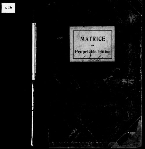 Matrice des propriétés bâties.
