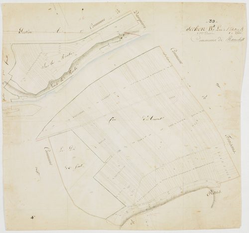 Ranchot, section B, feuille 2.[1809] géomètre : pas de nom [Boichoz et Jolyot ?]