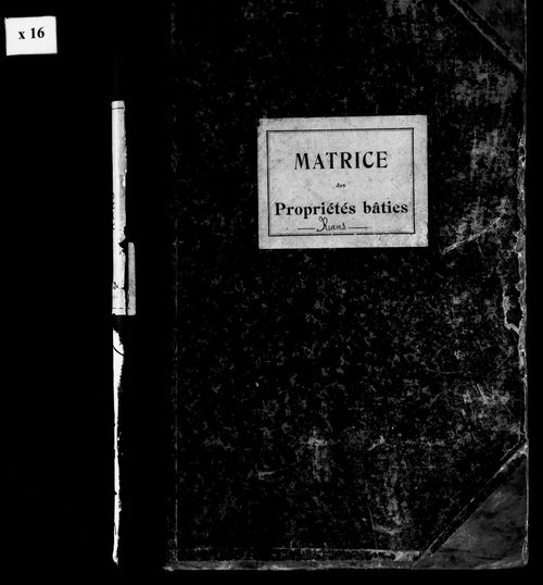Matrice des propriétés bâties.