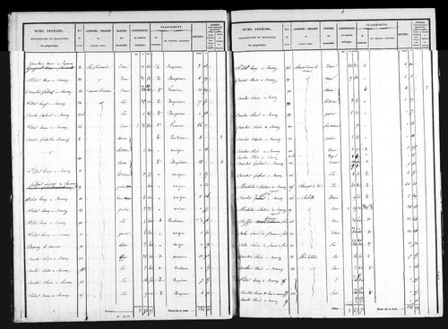 Etat de sections et matrice foncière.