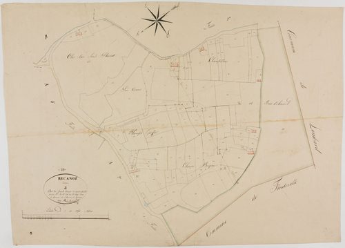 Récanoz, section A, les Grands Champs, feuille 3.géomètre : Dussauget