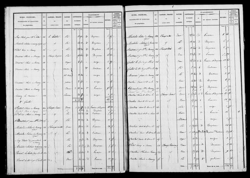 Etat de sections et matrice foncière.