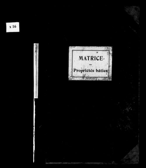 Matrice des propriétés bâties.