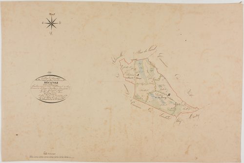 Récanoz, tableau d'assemblage.géomètre : Guyard