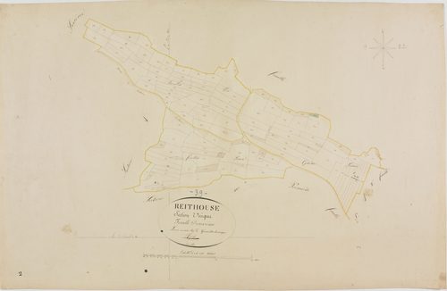 Reithouse, section unique, feuille 2.géomètre : Trésy