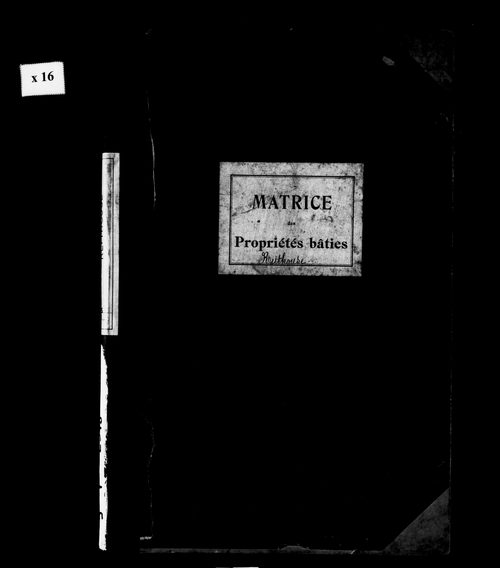 Matrice des propriétés bâties.