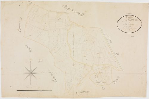 Relans, section D, Bois de Jousseau, feuille unique.géomètre : Gonzal