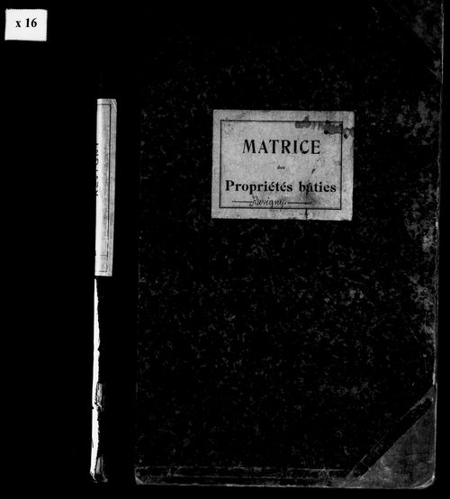 Matrice des propriétés bâties.