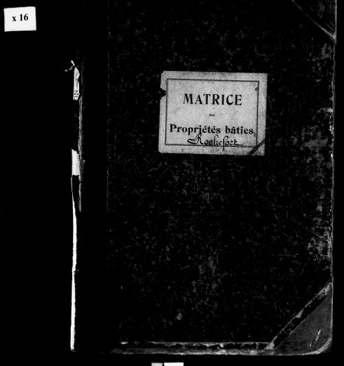 Matrice des propriétés bâties.