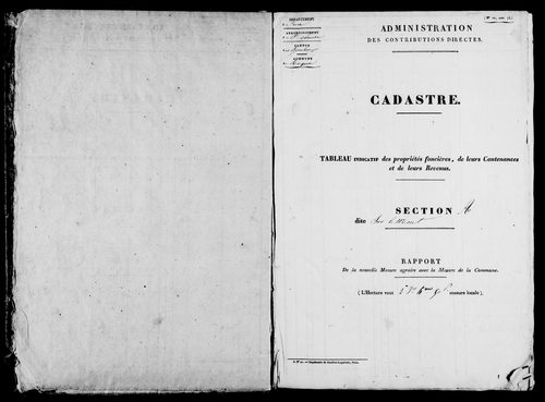 Etat de sections.