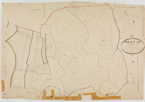 Rogna, section D, la Prairie, feuille 4.géomètre : Bouvard