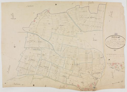 Rogna, section C, la Fin de Viry, feuille 1.géomètre : Bouvard