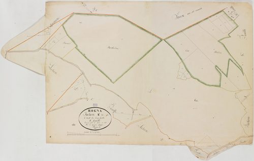 Rogna, section A, sur le Mont, feuille 4.géomètre : Bénier