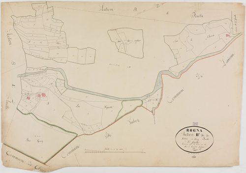 Rogna, section B, les Feuilles, feuille 3.géomètre : Bénier