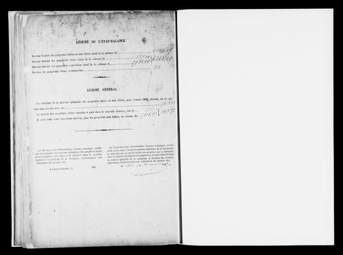 Matrice des propriétés bâties.