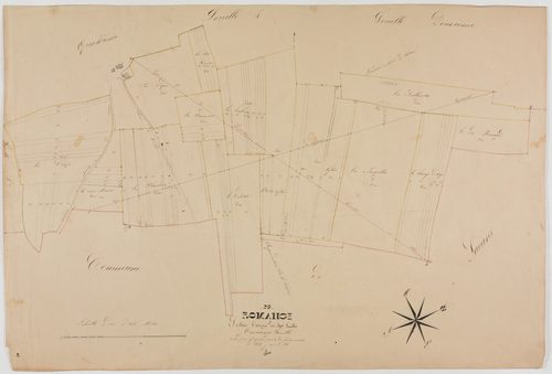 Romange, section unique, feuille 3.géomètre : Guyard