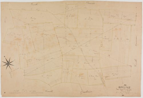 Romange, section unique, feuille 2.géomètre : Guyard