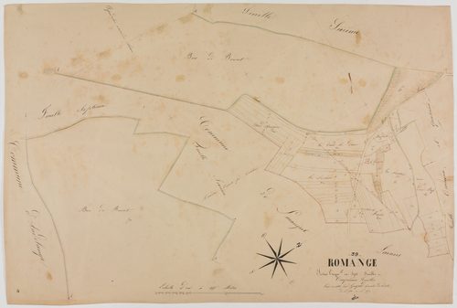 Romange, section unique, feuille 5.géomètre : Guyard